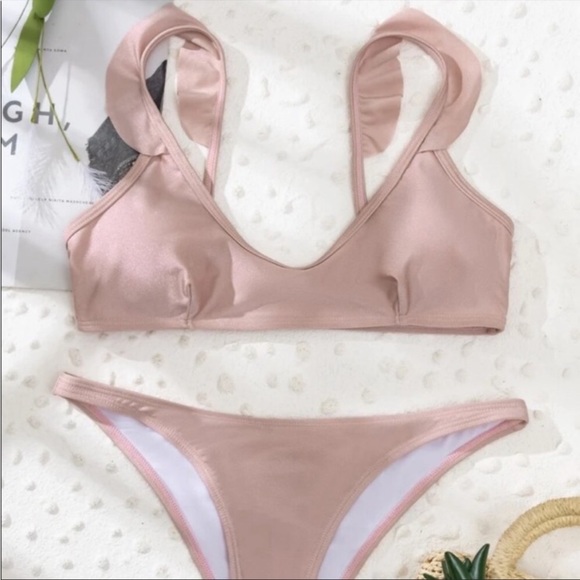 Pink Frill Bikini Set - Picture 2 of 6